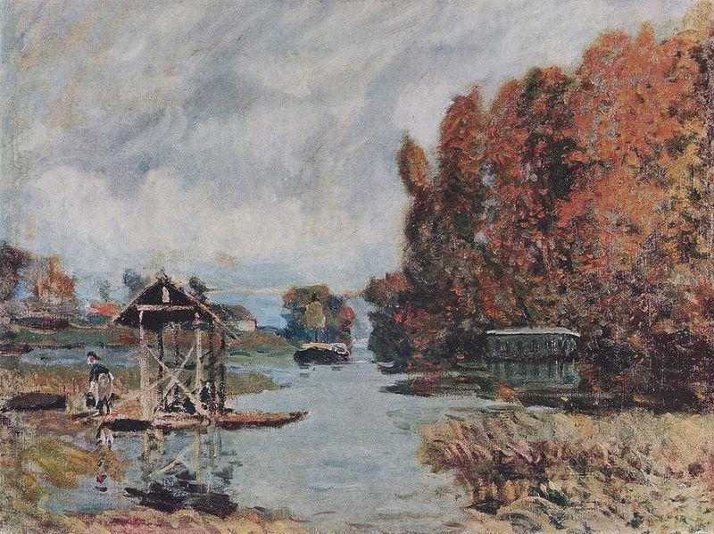 Alfred Sisley Wacherinnen von Bougival